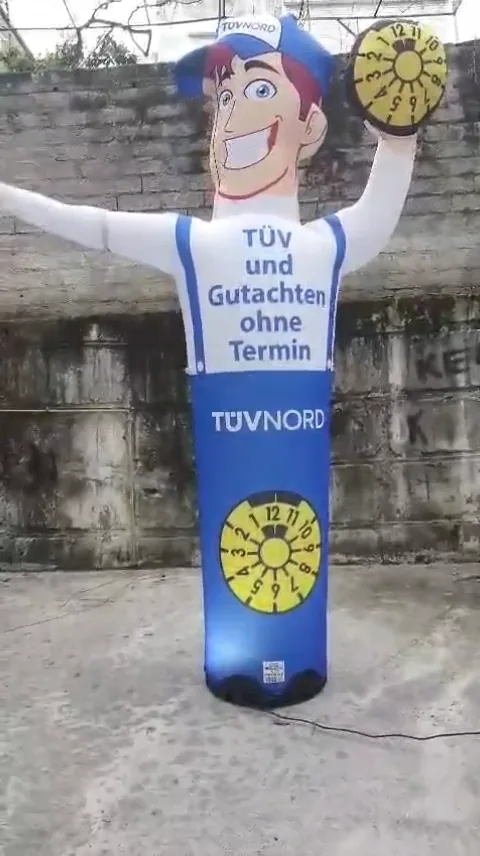 TÜV NORD — Gutachten ohne Termin — Figura publicitaria personalizada con mensaje