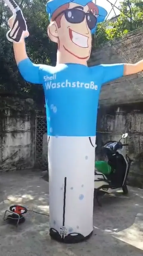 Shell Waschstraße — Figura publicitaria personalizada con mensaje