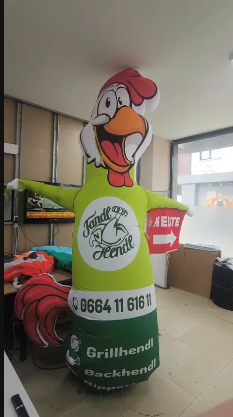 Grillhendl — Mascota de producto de pollo