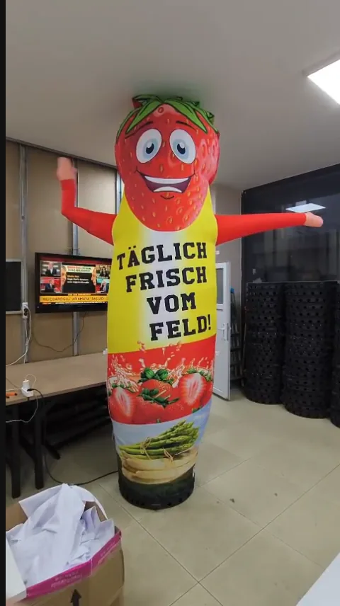 Täglich frisch vom Feld — Mascota de producto fresco