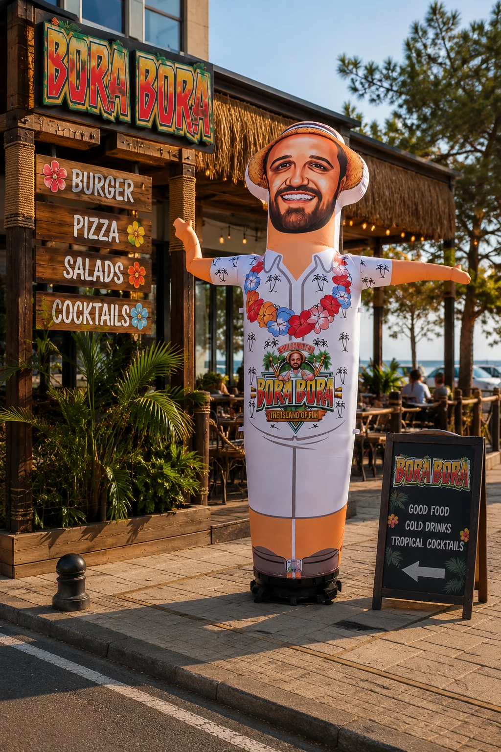 Bora Bora — Personaje tropical de bienvenida